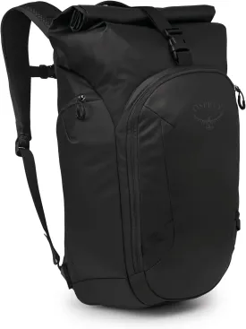 Osprey Transporter Roll Top Commuter Backpack, Raven Black