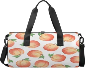 Peach Travel Duffel Bag Peach Fruit Sports Gym Bag Men Women Sports Travel Luggage Bag 17.699  Duffel Bag Weekend Overnight Gym Bag Nvenient For Carrying
