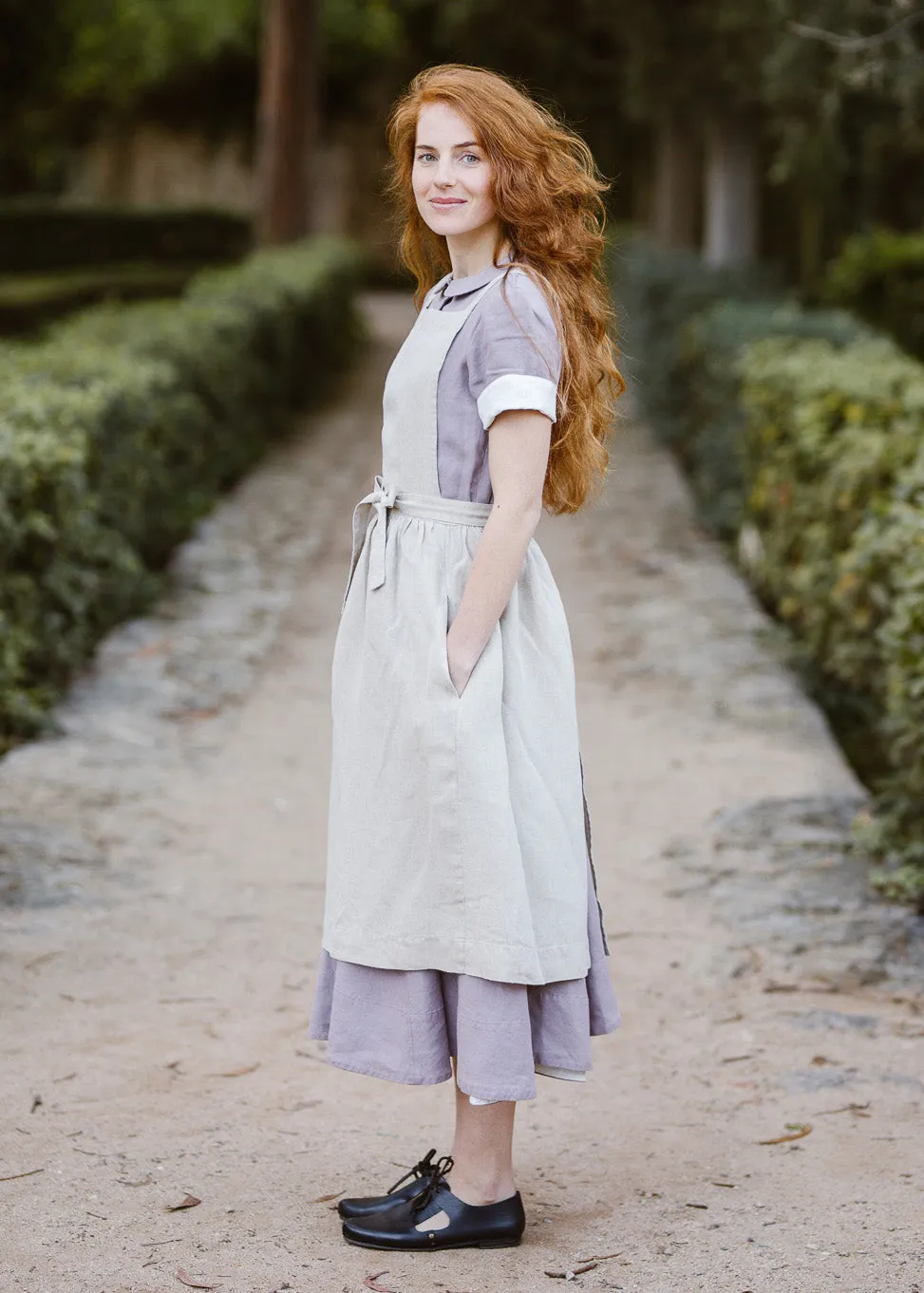 Pinafore Apron, Gentle Lilac