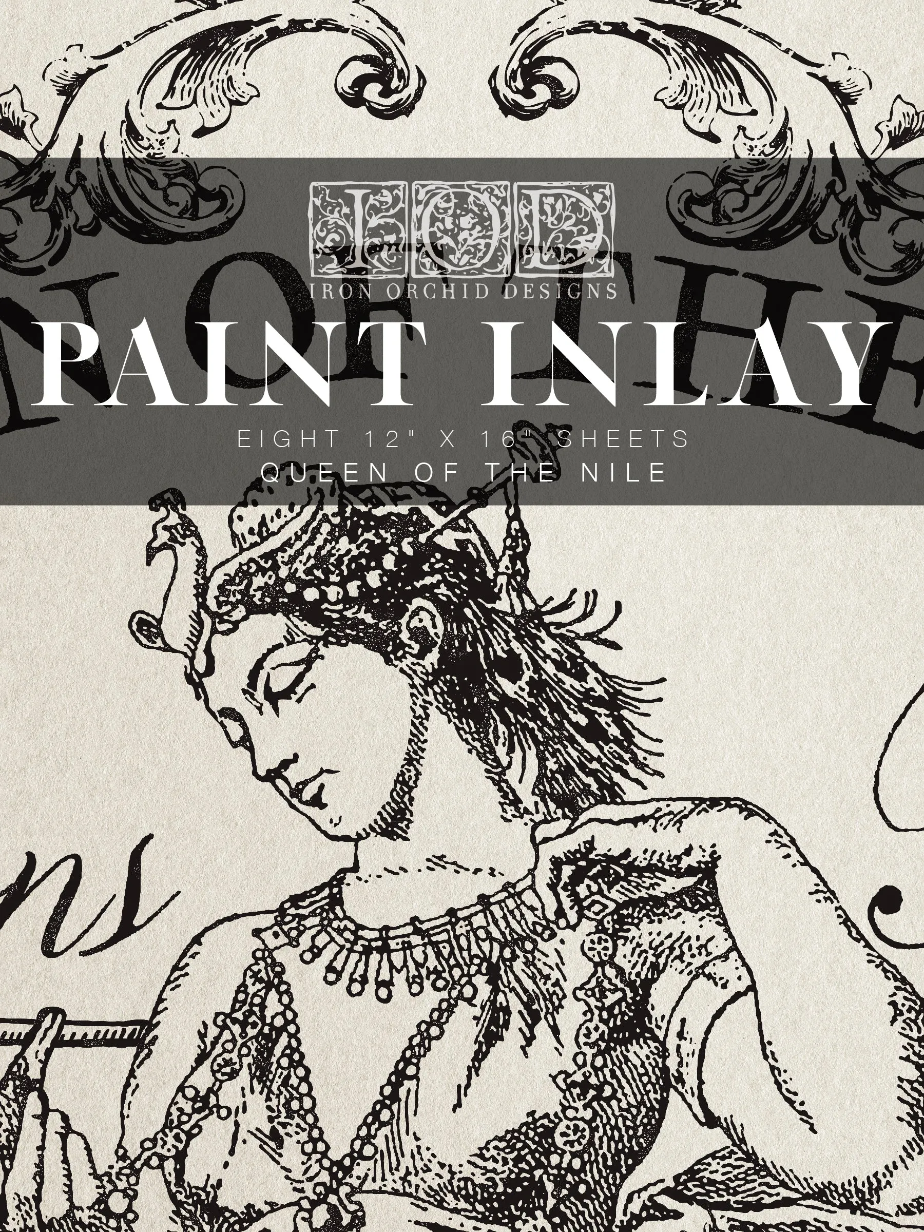 Queen Of The Nile IOD Paint Inlay