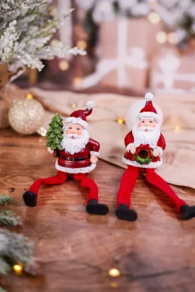 Resin Sitting Santa Figurine (2 Styles) FINAL SALE