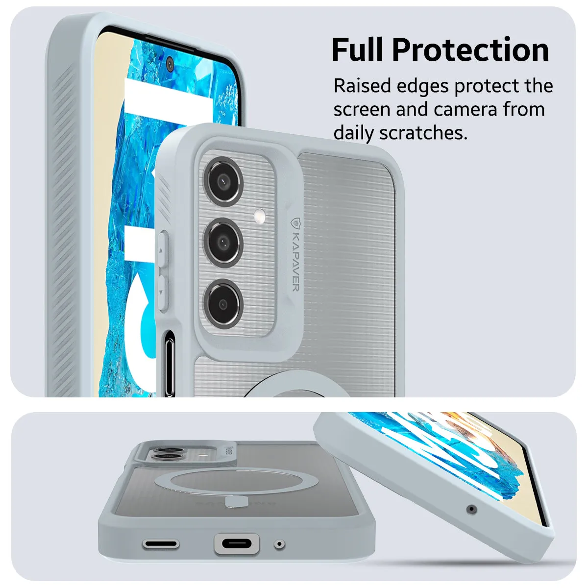 Samsung Galaxy M35 Back Cover Case | Mag X - Gray