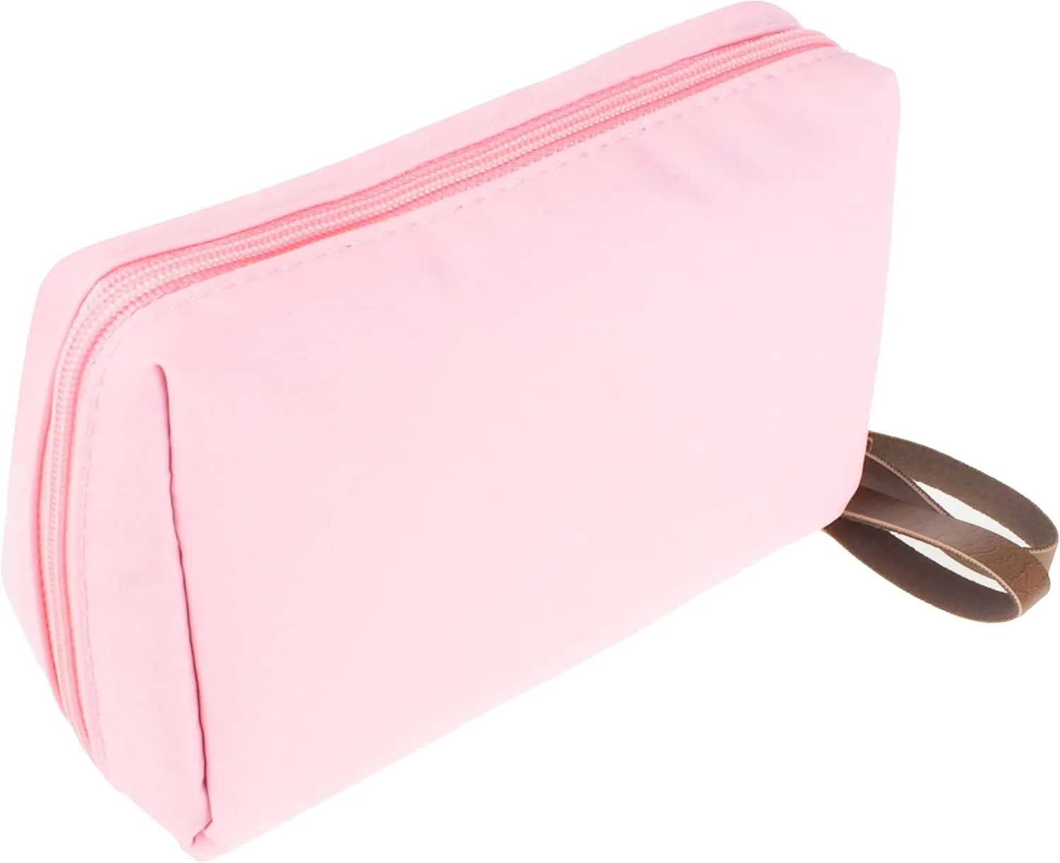 Small Makeup Bag, Portable Waterproof Cosmetic Bag Travel Makeup Pouch for Women (Pink, Square)