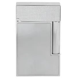 S.T. Dupont Line 2 Micro Diamond Head Brushed Platinum Lighter