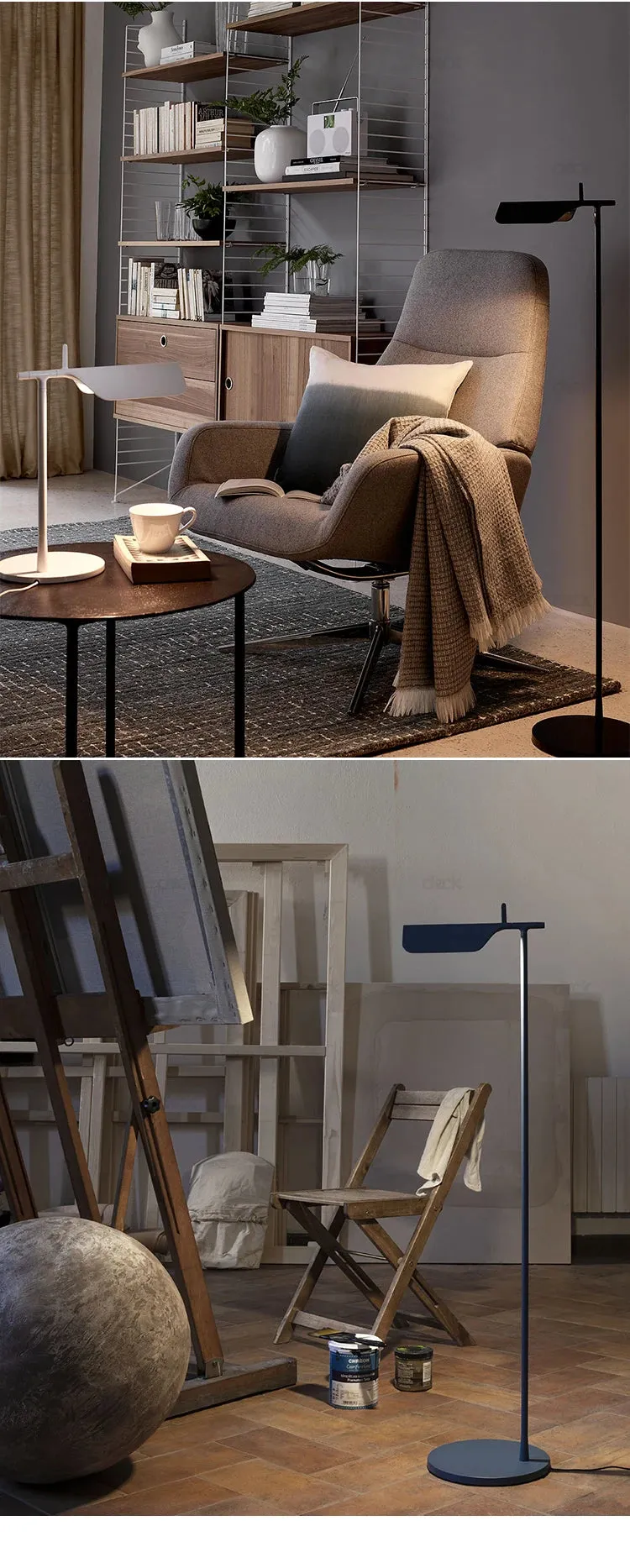 The Tab Table/floor lamp Italy postmodern design