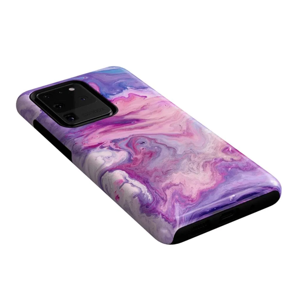 Tie Dying Over You | Purple Marble Samsung Case