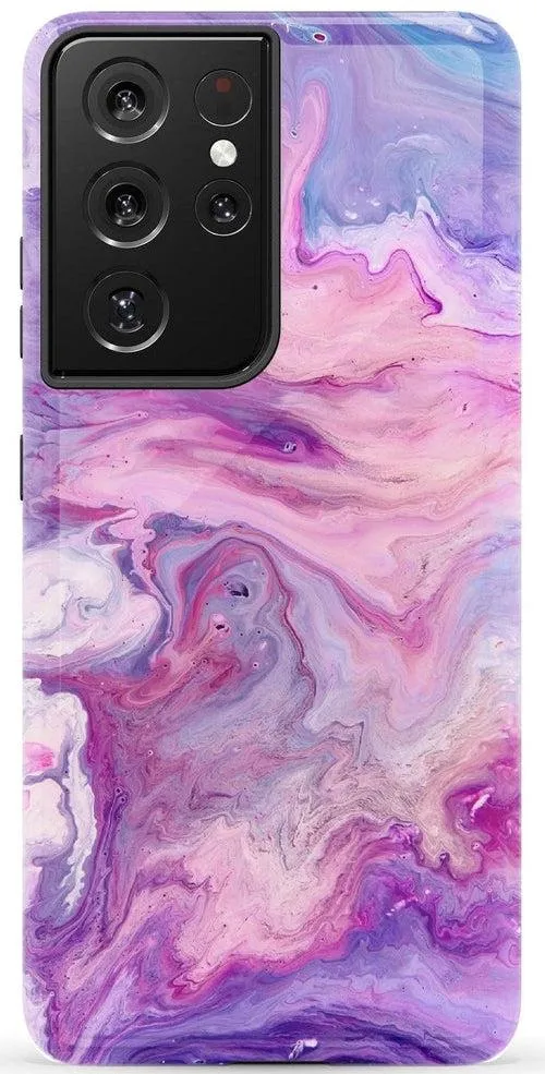 Tie Dying Over You | Purple Marble Samsung Case