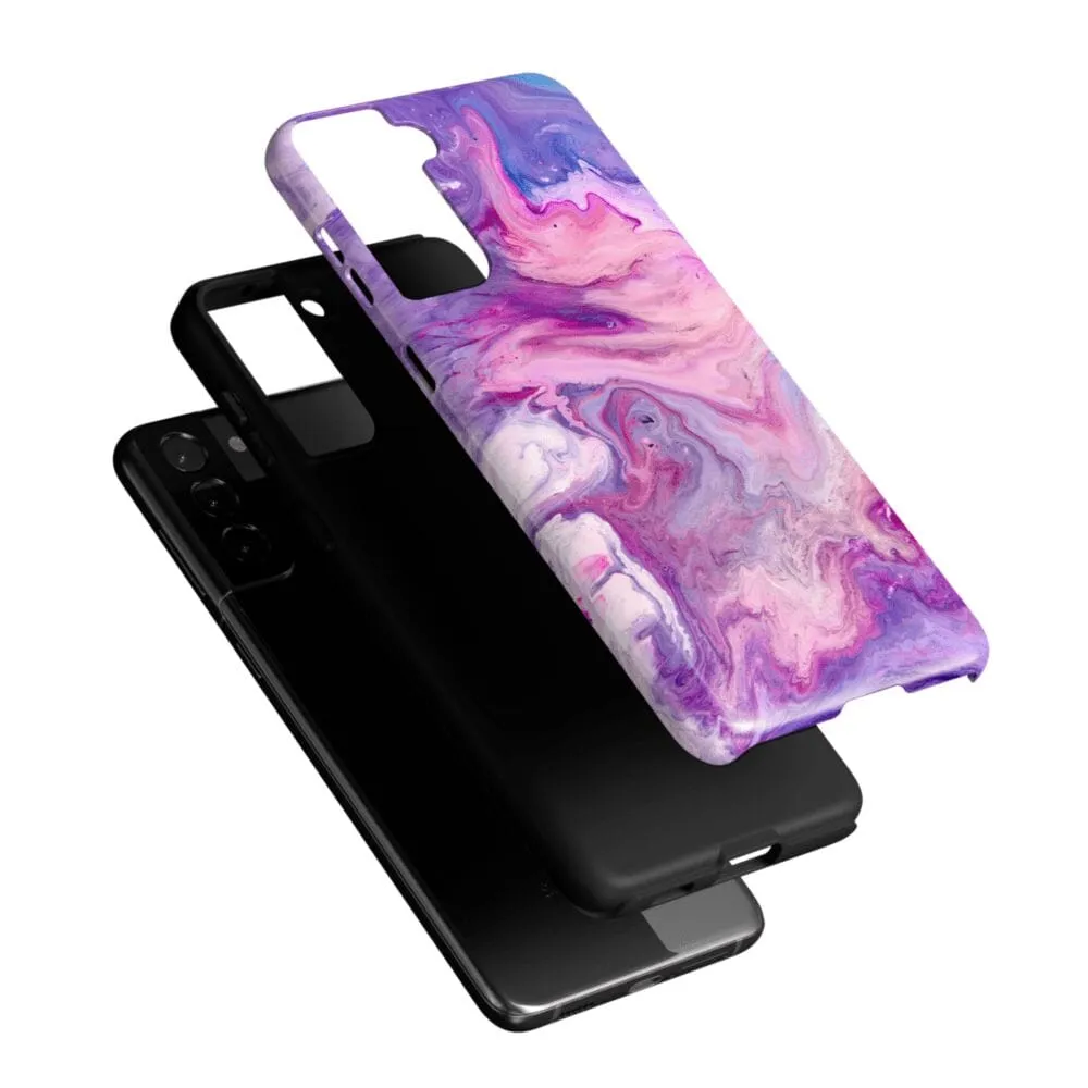 Tie Dying Over You | Purple Marble Samsung Case