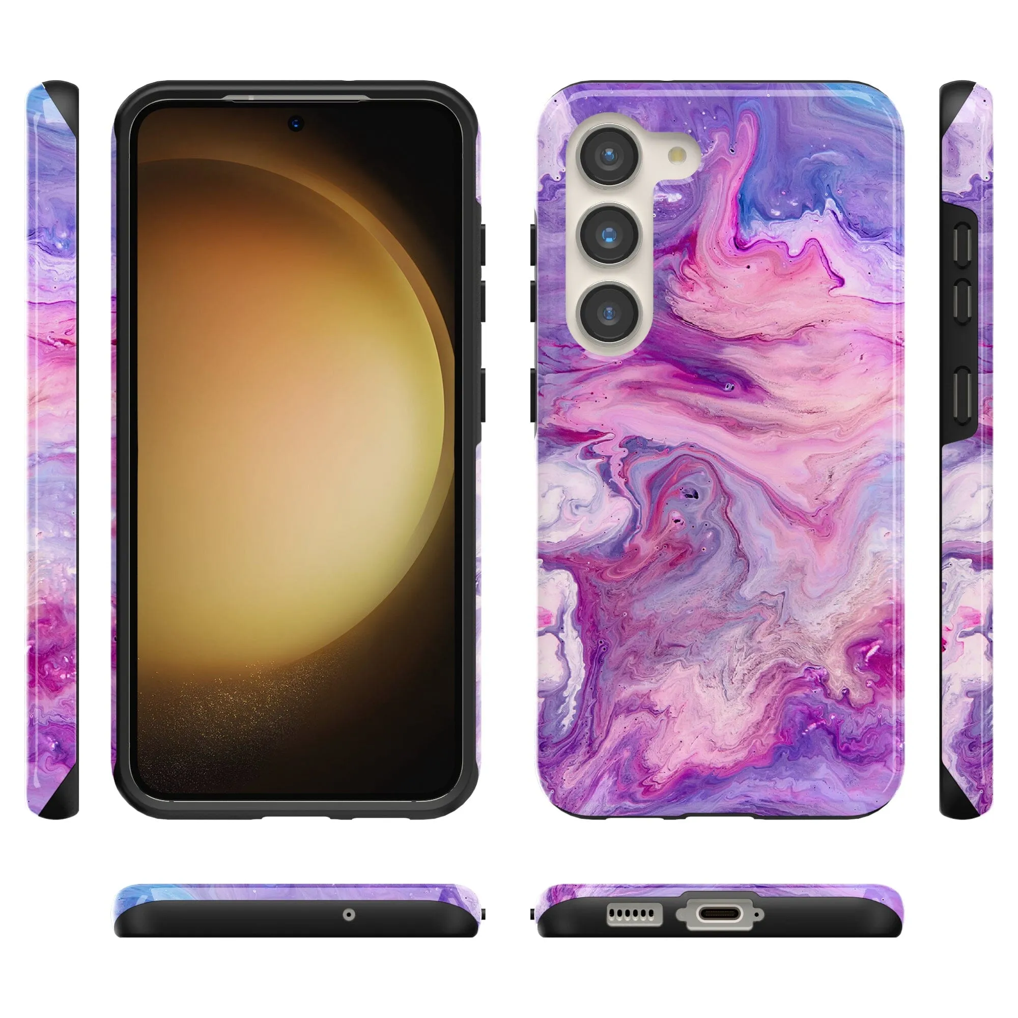 Tie Dying Over You | Purple Marble Samsung Case