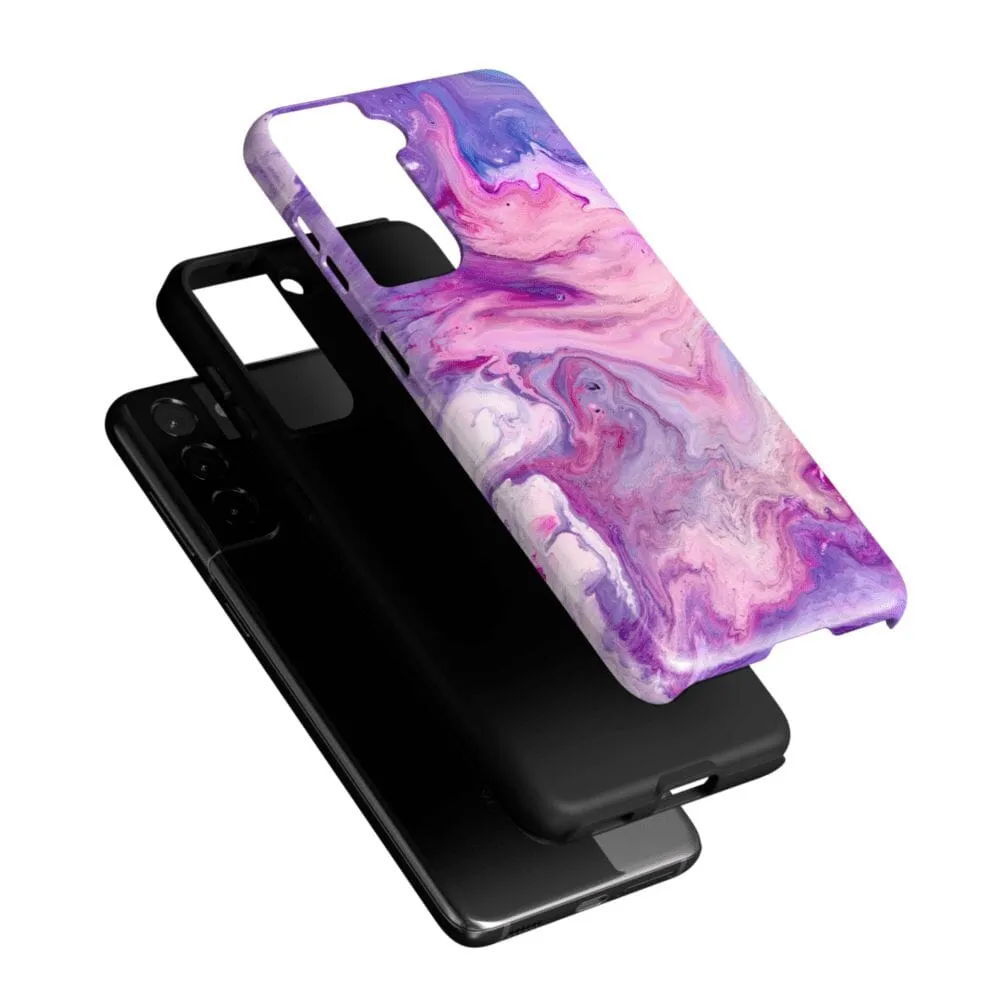 Tie Dying Over You | Purple Marble Samsung Case