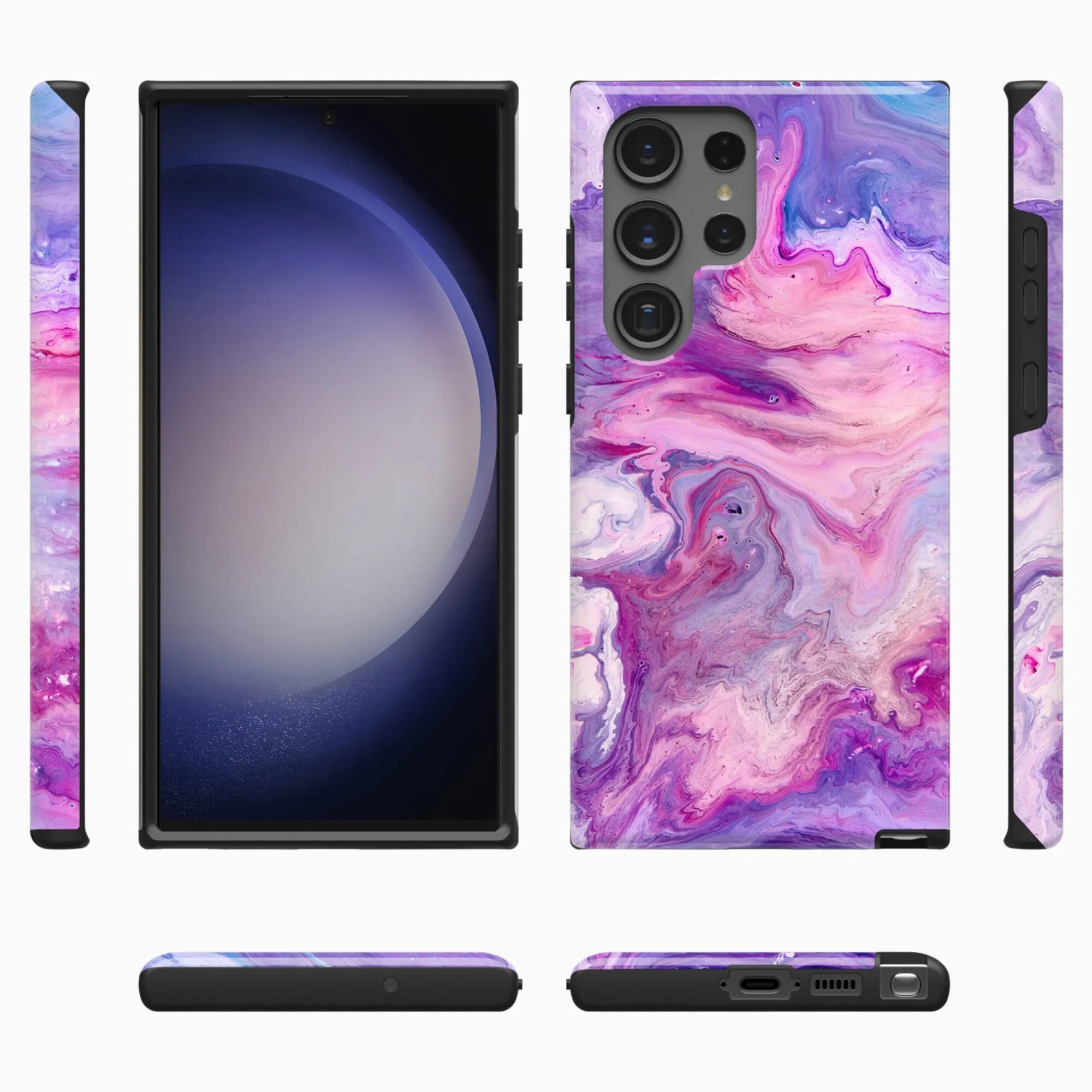 Tie Dying Over You | Purple Marble Samsung Case