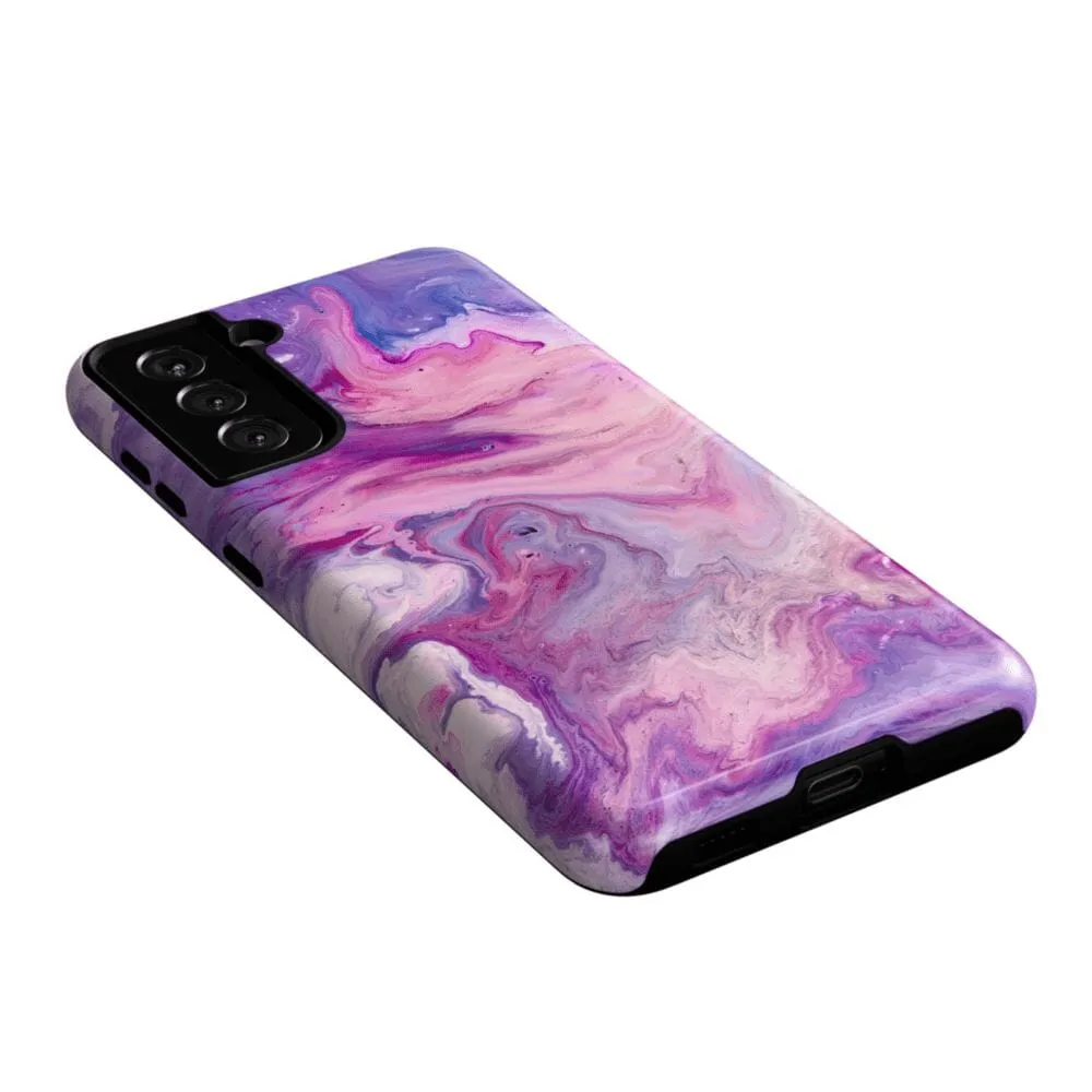 Tie Dying Over You | Purple Marble Samsung Case