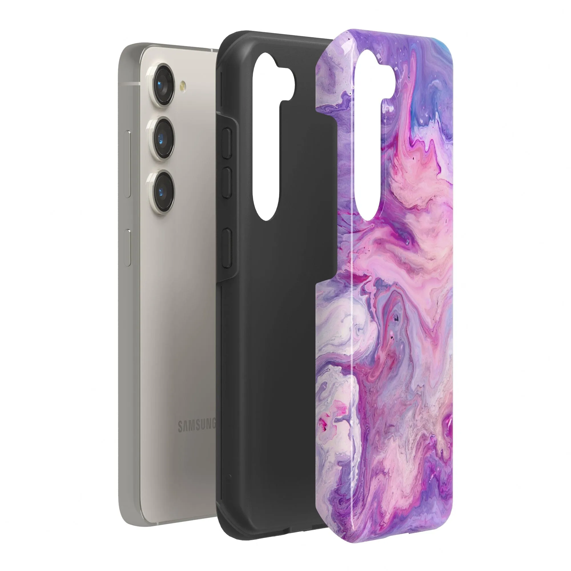 Tie Dying Over You | Purple Marble Samsung Case
