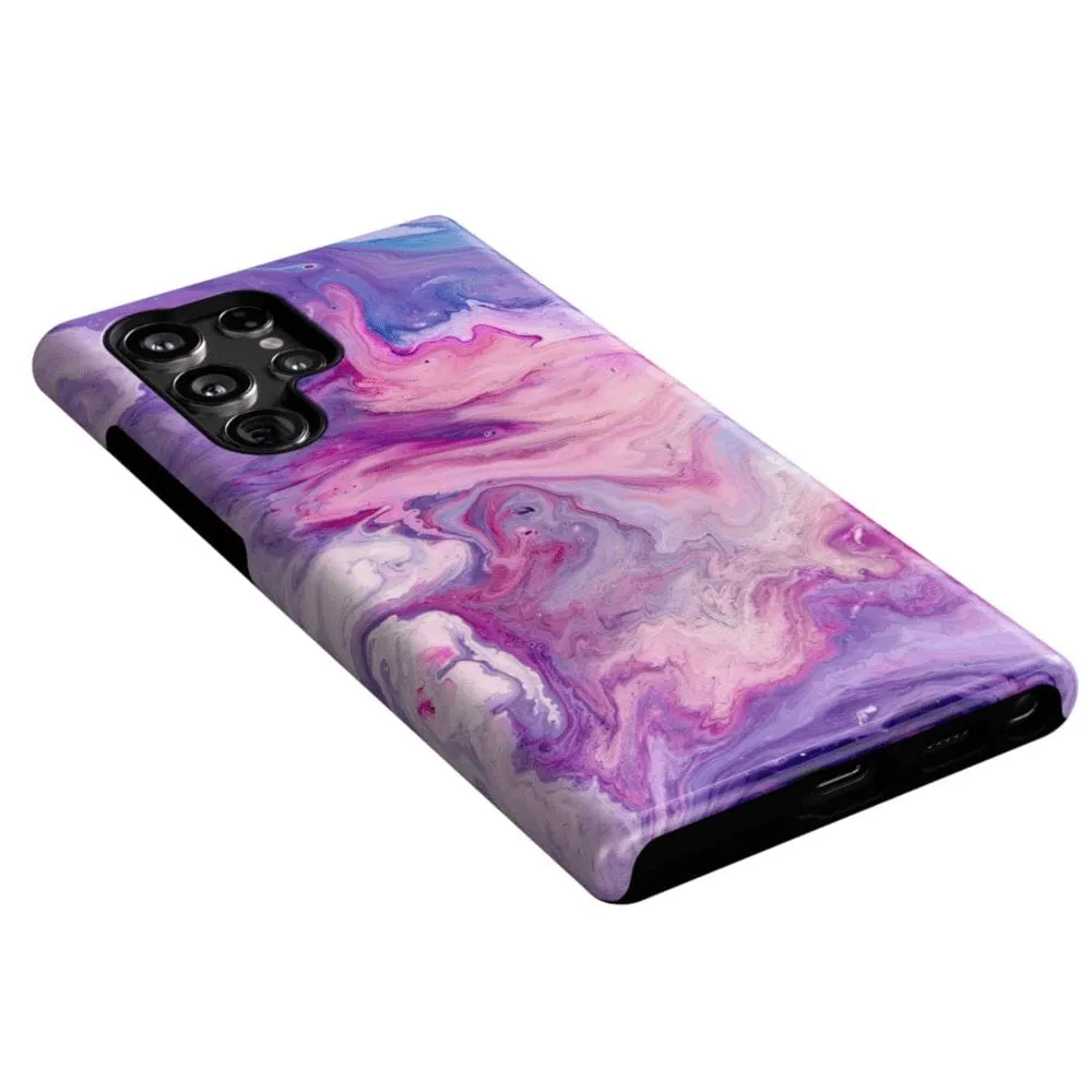 Tie Dying Over You | Purple Marble Samsung Case