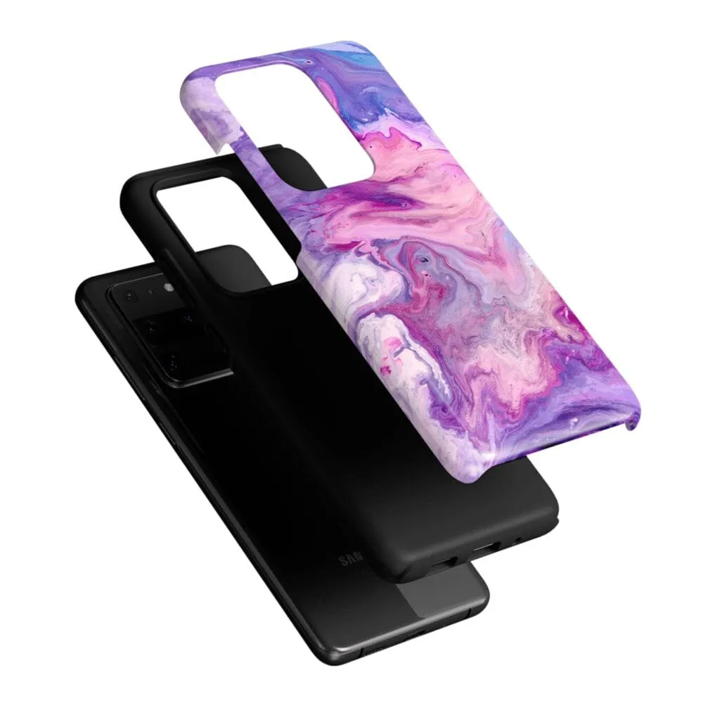 Tie Dying Over You | Purple Marble Samsung Case