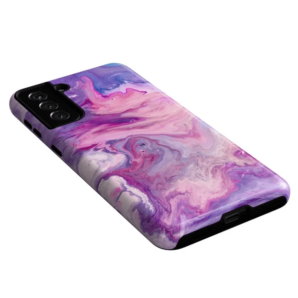 Tie Dying Over You | Purple Marble Samsung Case