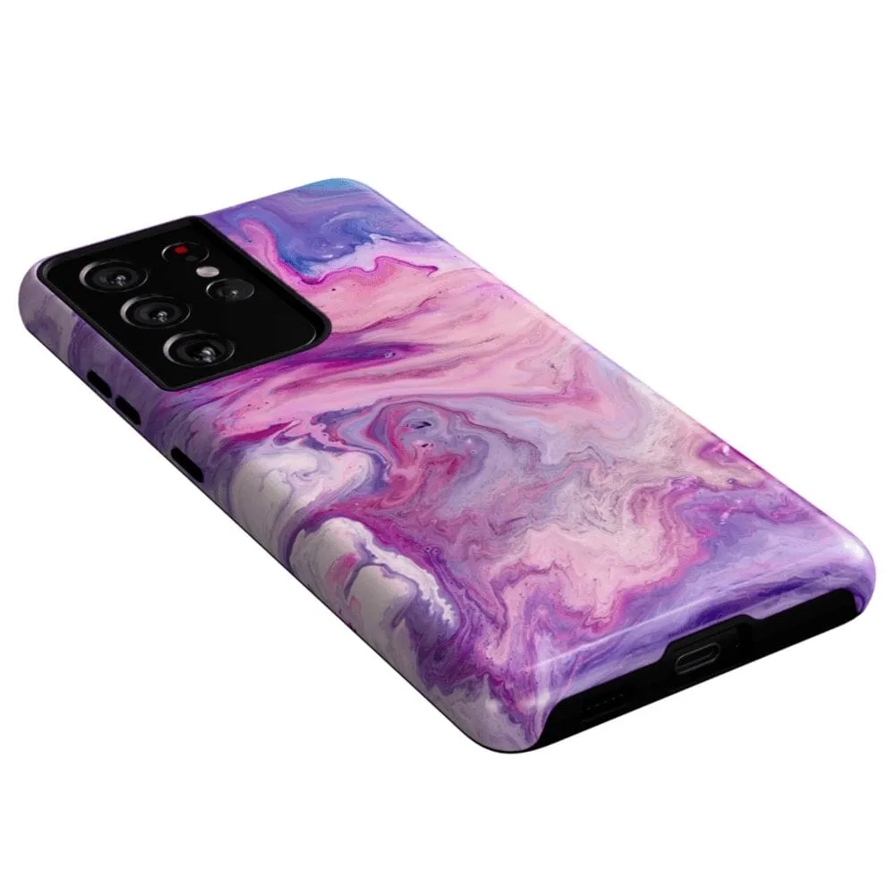Tie Dying Over You | Purple Marble Samsung Case