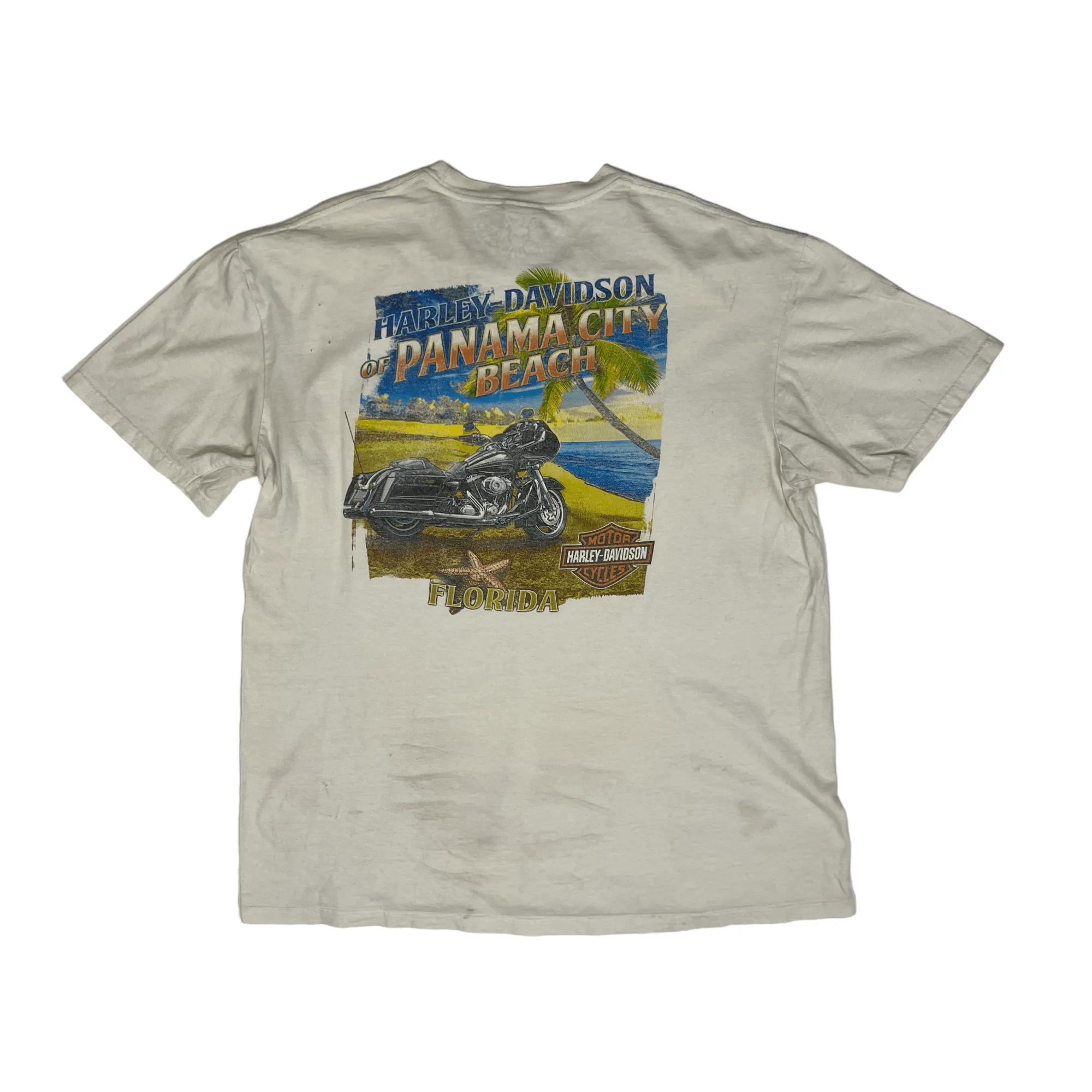 Vintage 90s White Harley Davidson Tee - Extra Large