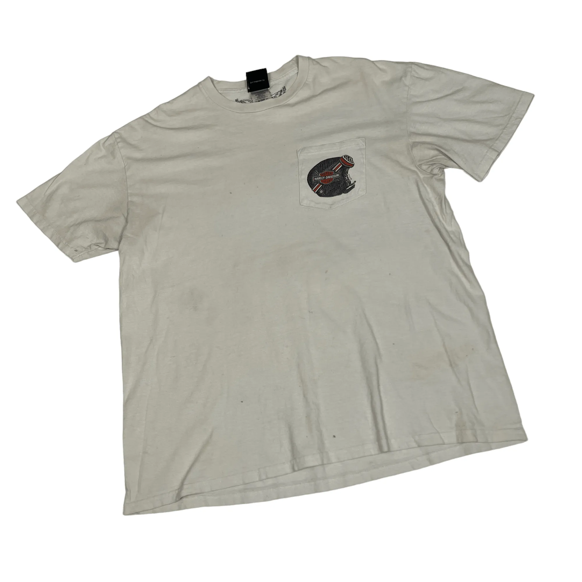 Vintage 90s White Harley Davidson Tee - Extra Large